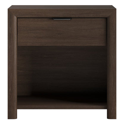 Hudson & Canal - Clara 24in Rectangular Nightstand in Brown Oak - NS2482 view 2