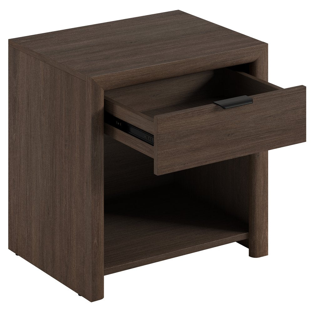 Hudson & Canal - Clara 24in Rectangular Nightstand in Brown Oak - NS2482 view 4