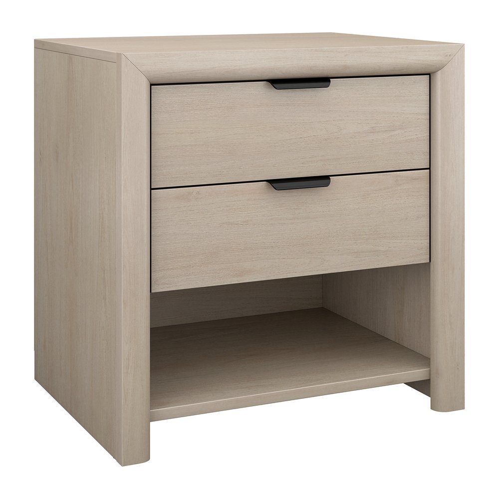 Hudson & Canal - Clarice 24in Rectangular Nightstand in Alder White - NS2484 view 1