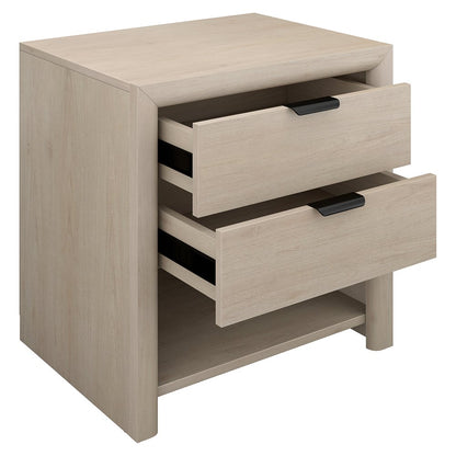 Hudson & Canal - Clarice 24in Rectangular Nightstand in Alder White - NS2484 view 4