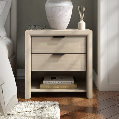 Hudson & Canal - Clarice 24in Rectangular Nightstand in Alder White - NS2484 view 5
