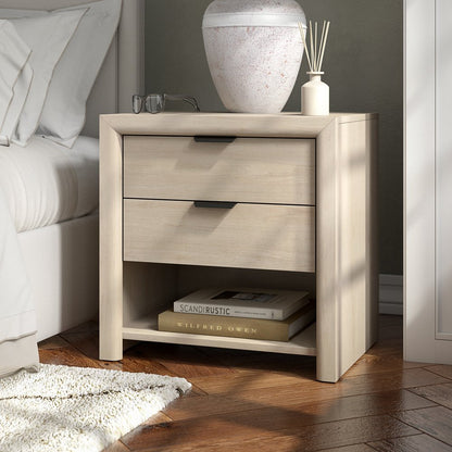 Hudson & Canal - Clarice 24in Rectangular Nightstand in Alder White - NS2484 view 6