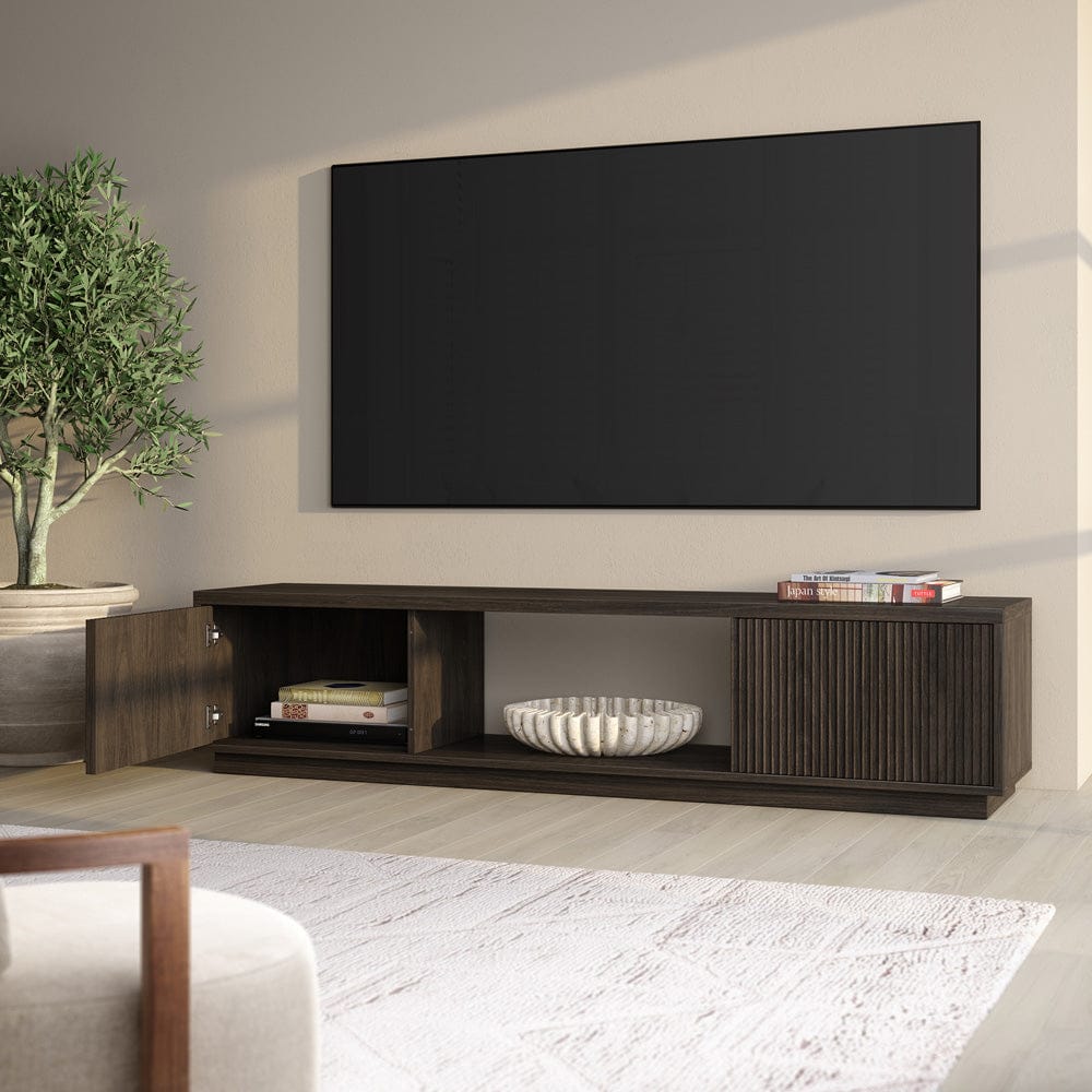 Hudson & Canal - Dorian Rectangular TV Stand for TV's up to 78" in Alder Brown - TV2430 view 7