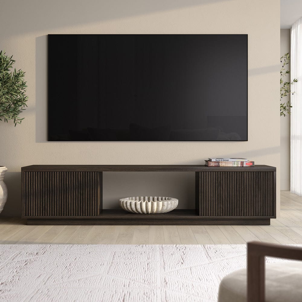 Hudson & Canal - Dorian Rectangular TV Stand for TV's up to 78" in Alder Brown - TV2430 view 9
