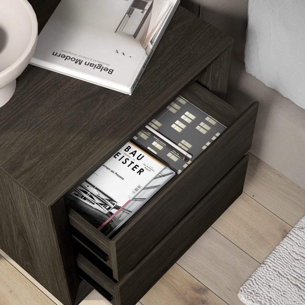 Hudson & Canal - Emmett 24" Wide Rectangular Nightstand in Alder Brown - NS2427 view 6