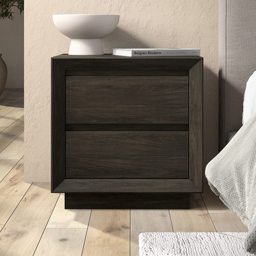 Hudson & Canal - Emmett 24" Wide Rectangular Nightstand in Alder Brown - NS2427 view 7