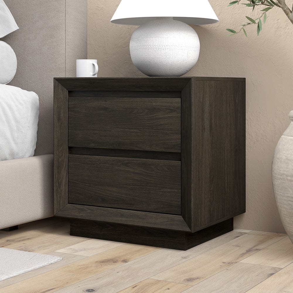 Hudson & Canal - Emmett 24" Wide Rectangular Nightstand in Alder Brown - NS2427 view 8