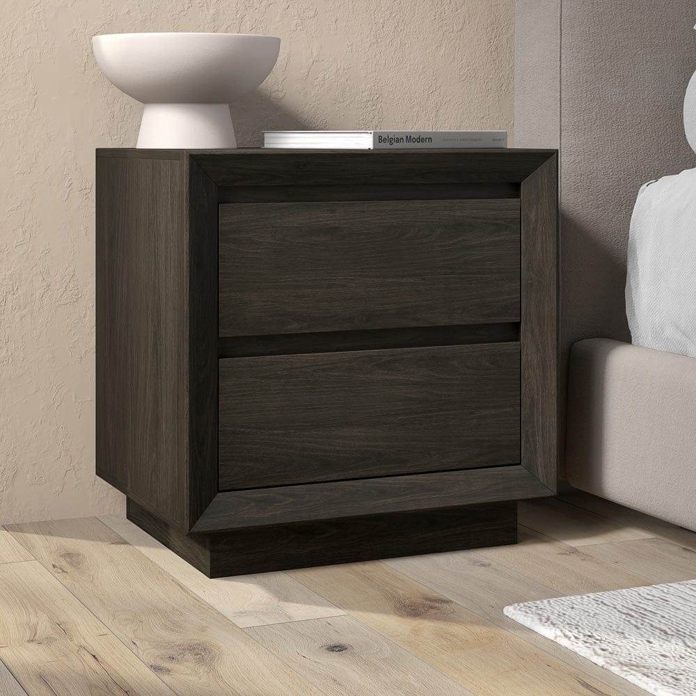 Hudson & Canal - Emmett 24" Wide Rectangular Nightstand in Alder Brown - NS2427 view 9