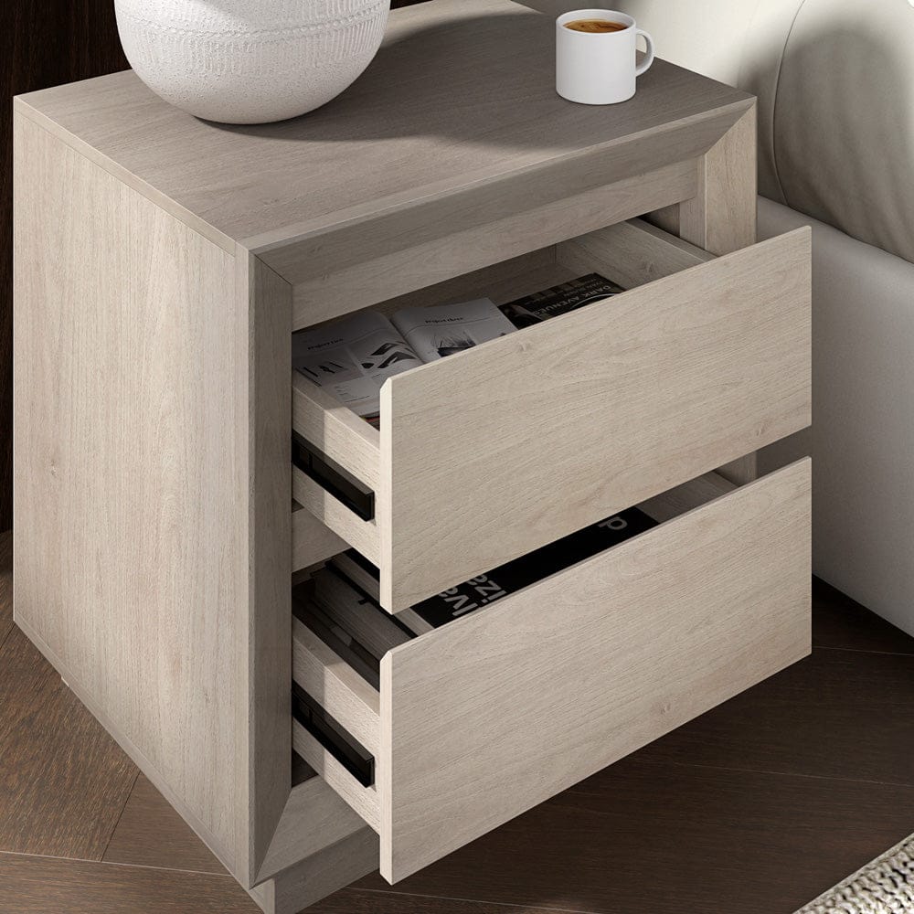 Hudson & Canal - Emmett 24" Wide Rectangular Nightstand in Alder White - NS2426 view 6