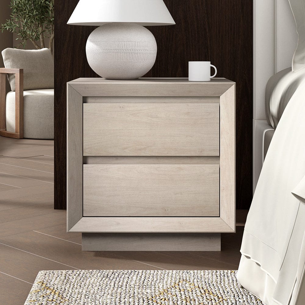 Hudson & Canal - Emmett 24" Wide Rectangular Nightstand in Alder White - NS2426 view 8