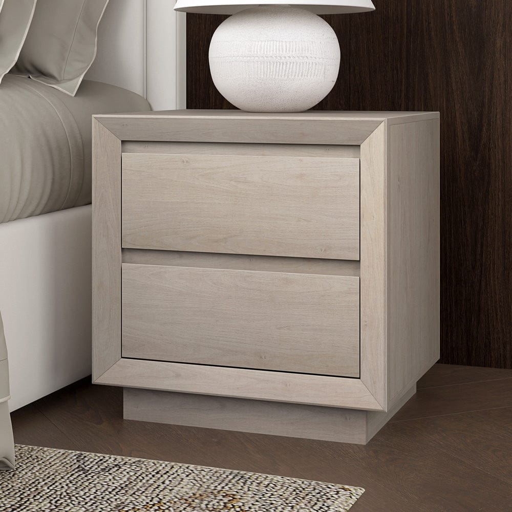 Hudson & Canal - Emmett 24" Wide Rectangular Nightstand in Alder White - NS2426 view 9