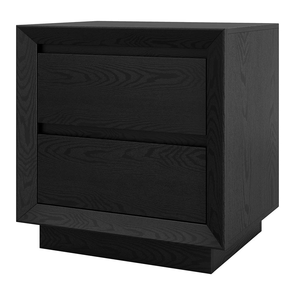 Hudson & Canal - Emmett 24" Wide Rectangular Nightstand in Black Grain - NS2425 view 3