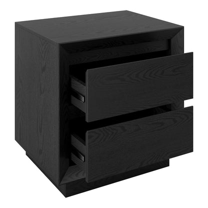 Hudson & Canal - Emmett 24" Wide Rectangular Nightstand in Black Grain - NS2425 view 4