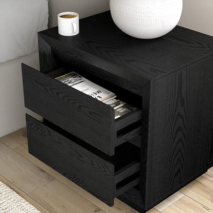 Hudson & Canal - Emmett 24" Wide Rectangular Nightstand in Black Grain - NS2425 view 6