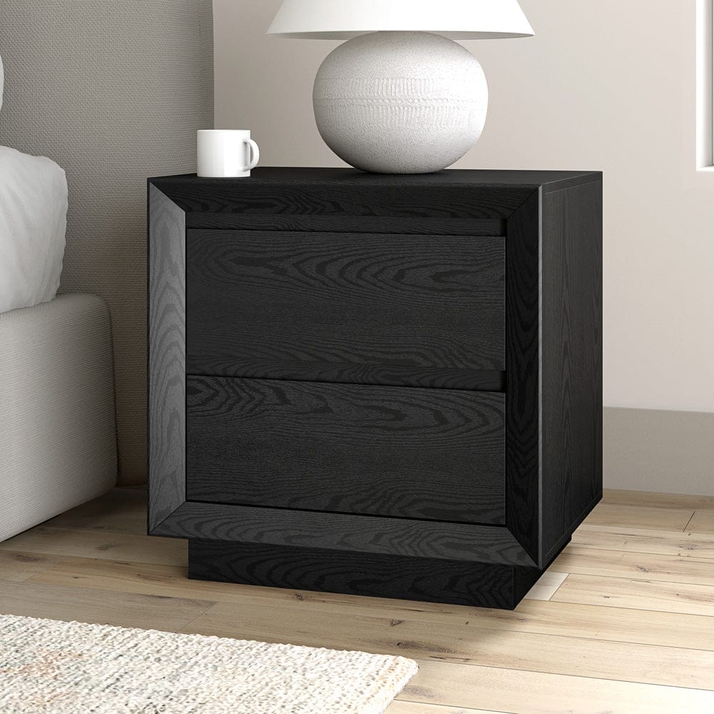 Hudson & Canal - Emmett 24" Wide Rectangular Nightstand in Black Grain - NS2425 view 7