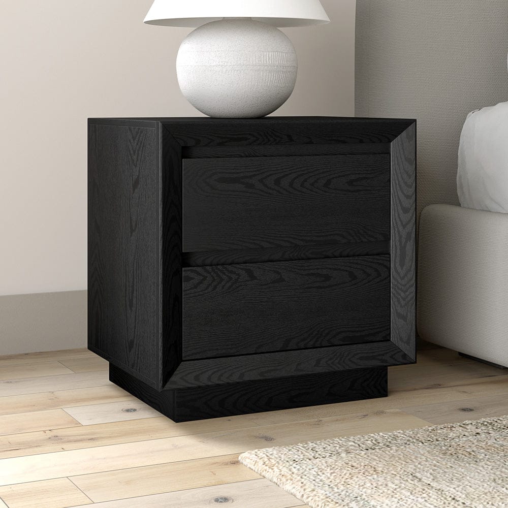 Hudson & Canal - Emmett 24" Wide Rectangular Nightstand in Black Grain - NS2425 view 8