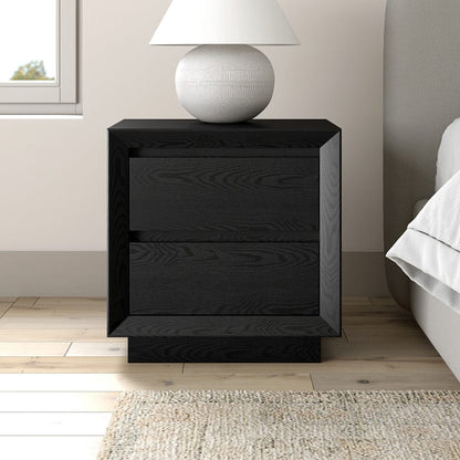 Hudson & Canal - Emmett 24" Wide Rectangular Nightstand in Black Grain - NS2425 view 9