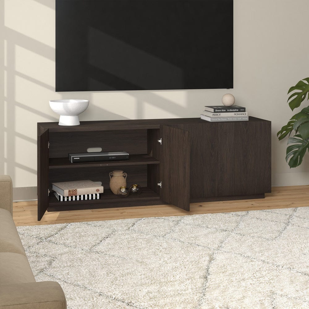 Hudson & Canal - Halifax Rectangular TV Stand for TV's up to 75" in Alder Brown - TV2384 view 7