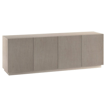 Hudson & Canal - Halifax Rectangular TV Stand for TV's up to 75" in Alder White - TV2383 view 1