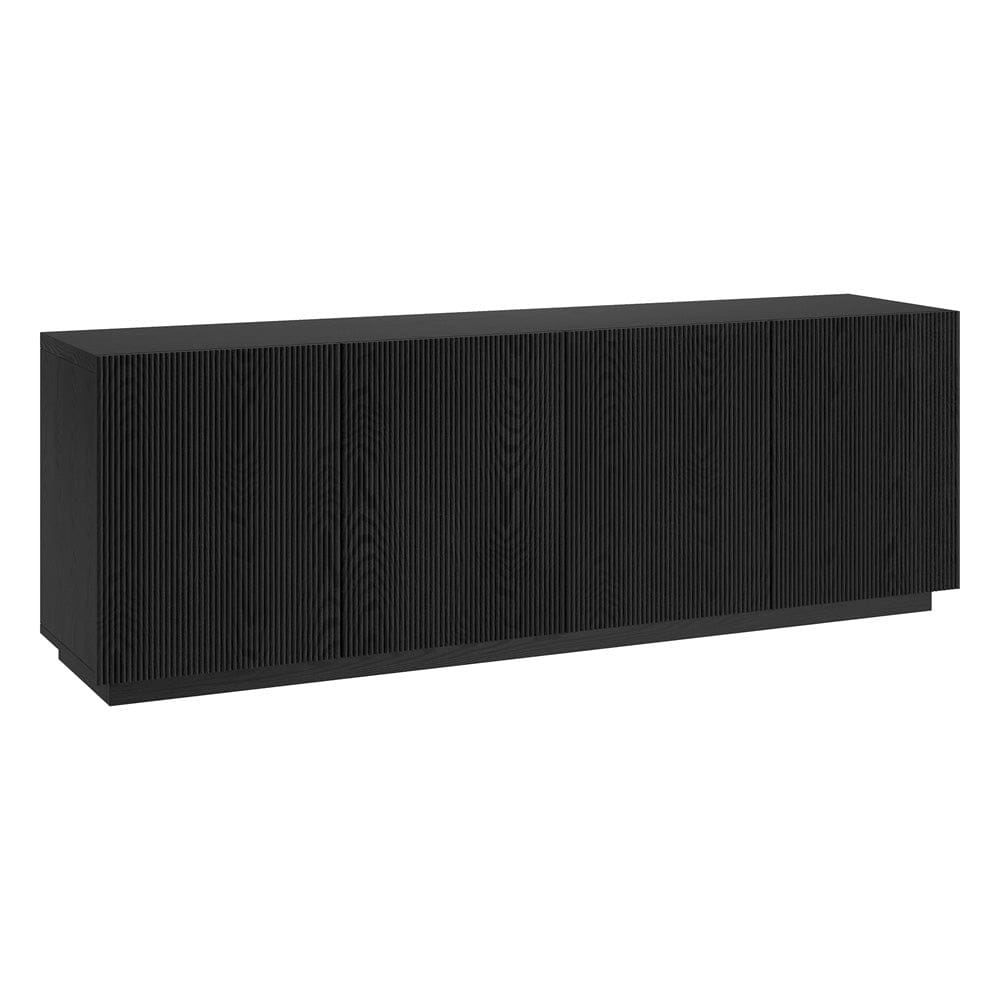 Hudson & Canal - Halifax Rectangular TV Stand for TV's up to 75" in Black Grain - TV2382 view 1