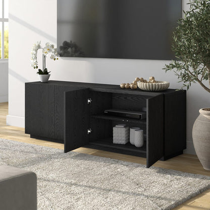 Hudson & Canal - Halifax Rectangular TV Stand for TV's up to 75" in Black Grain - TV2382 view 7