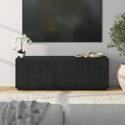 Hudson & Canal - Halifax Rectangular TV Stand for TV's up to 75" in Black Grain - TV2382 view 8