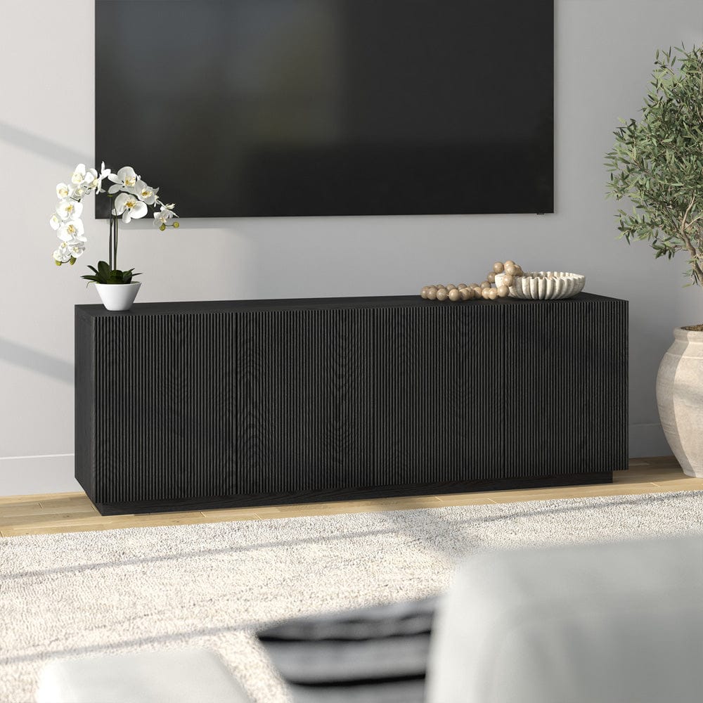 Hudson & Canal - Halifax Rectangular TV Stand for TV's up to 75" in Black Grain - TV2382 view 9