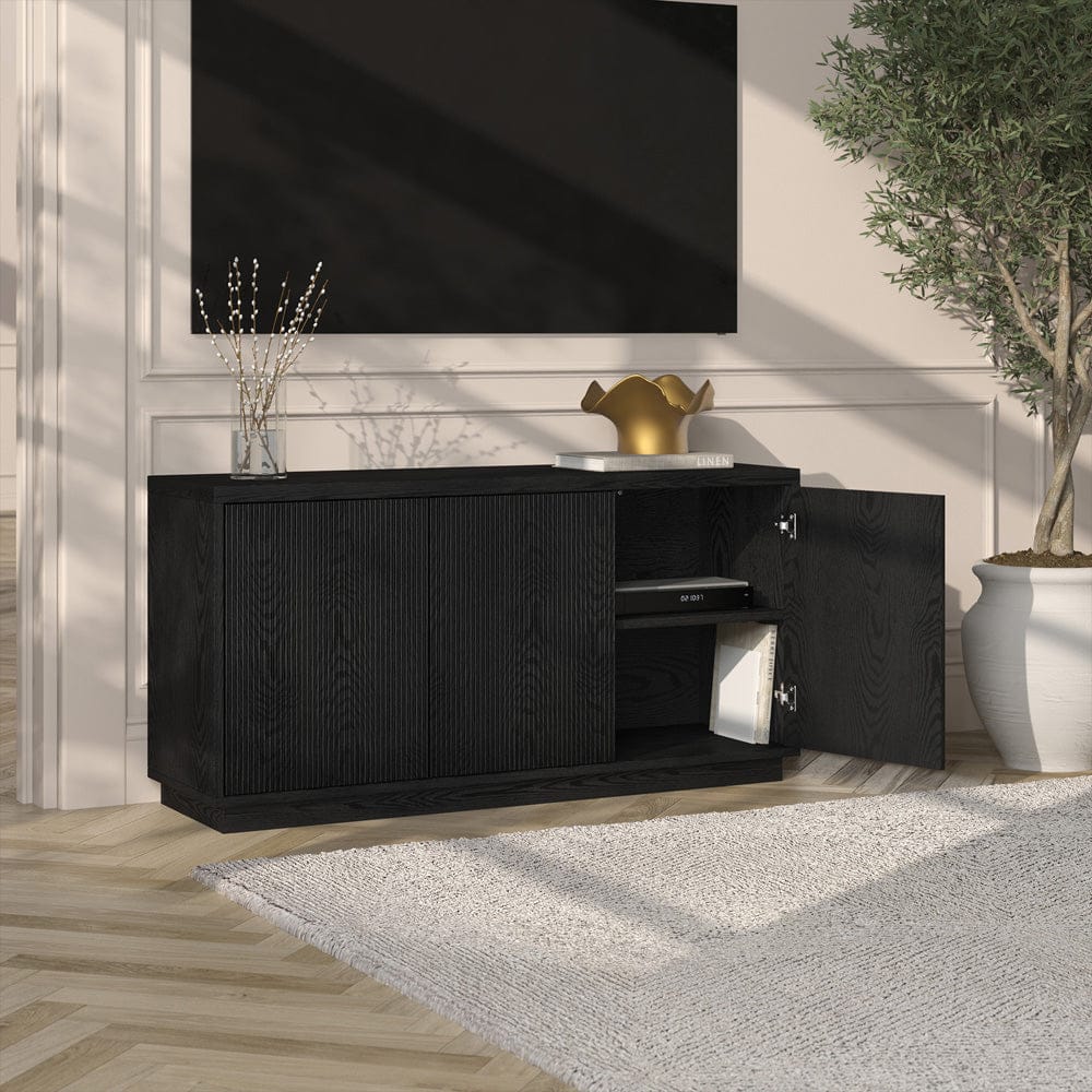 Hudson & Canal - Hanson Rectangular TV Stand for TV's up to 50" in Black Grain - TV2388 view 7