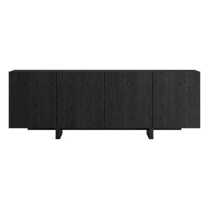 Hudson & Canal - Harold Rectangular Fluted TV Stand for TVs up to 75in in Black Grain - TV2515 view 2