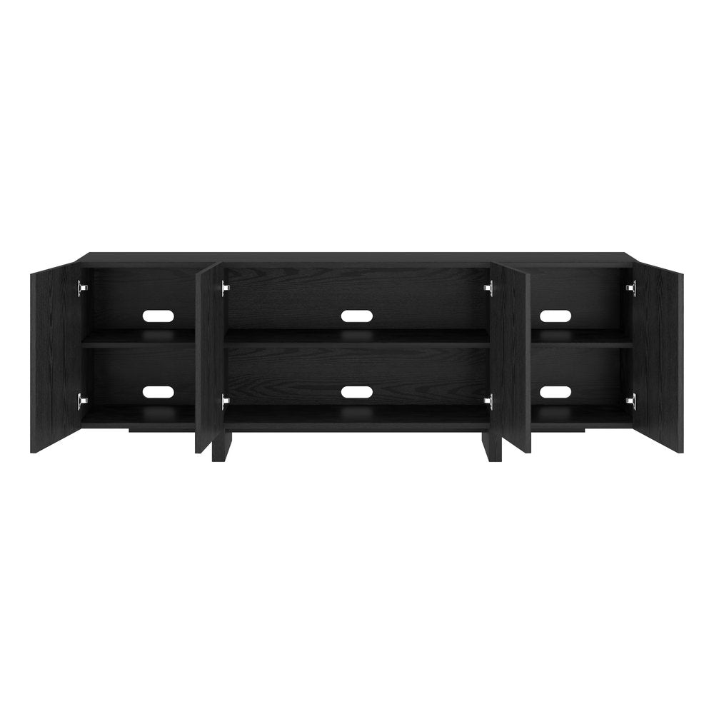 Hudson & Canal - Harold Rectangular Fluted TV Stand for TVs up to 75in in Black Grain - TV2515 view 4