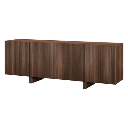 Hudson & Canal - Harold Rectangular Fluted TV Stand for TVs up to 75in in Satin Walnut - TV2517 view 3