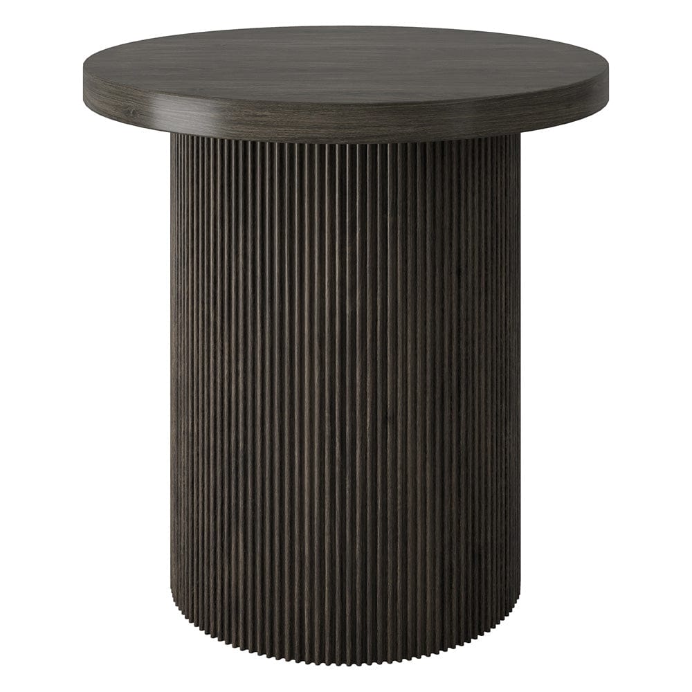 Hudson & Canal - Isa 22" Wide Round Side Table in Alder Brown - ST2438 view 1
