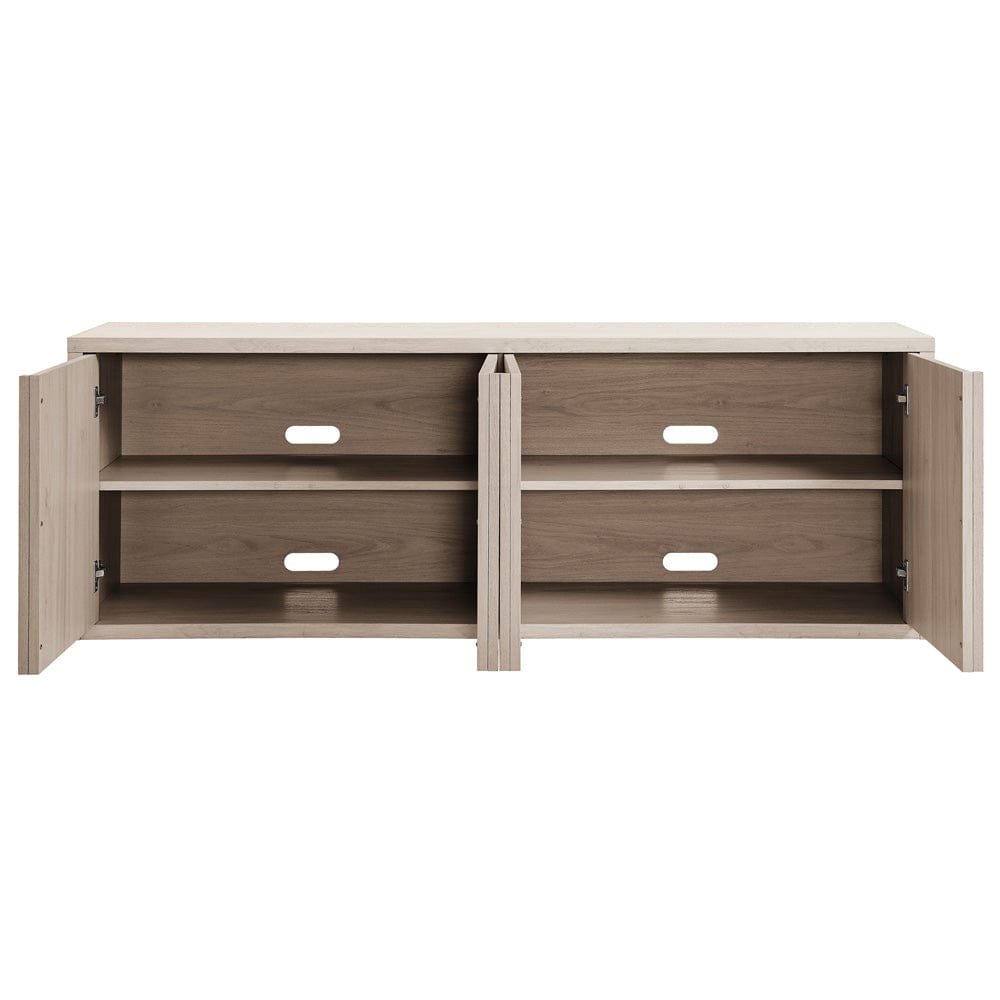 Hudson & Canal - Kai Rectangular TV Stand for TV's up to 75" in Alder White - TV2407 view 4