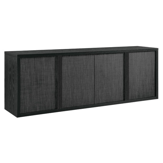 Hudson & Canal - Kai Rectangular TV Stand for TV's up to 75" in Black Grain - TV2406 view 1