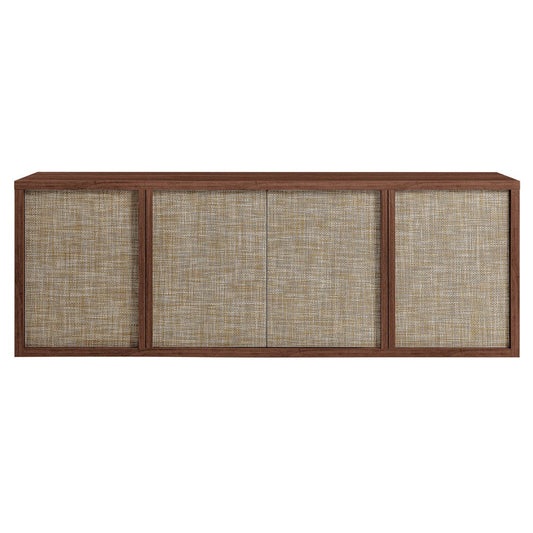Hudson & Canal - Kai Rectangular TV Stand for TV's up to 75" in Satin Walnut - TV2408 view 2