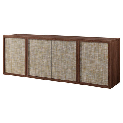 Hudson & Canal - Kai Rectangular TV Stand for TV's up to 75" in Satin Walnut - TV2408 view 3