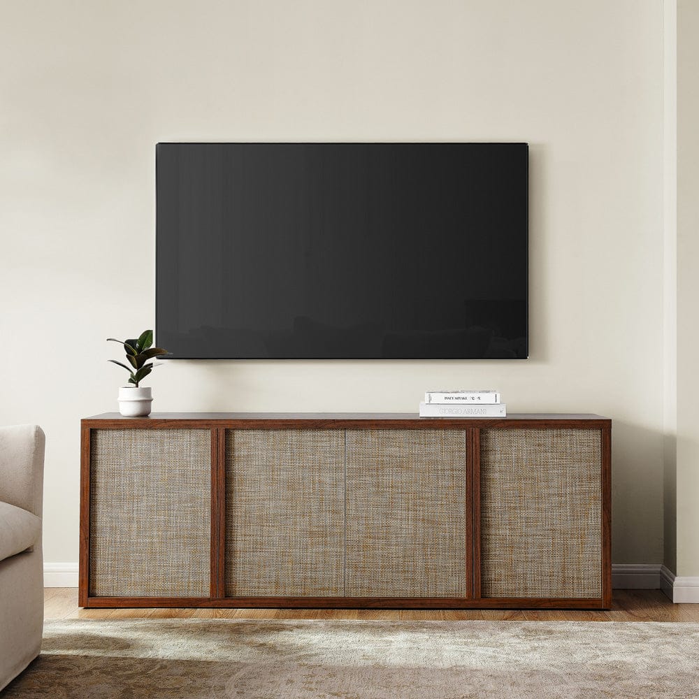 Hudson & Canal - Kai Rectangular TV Stand for TV's up to 75" in Satin Walnut - TV2408 view 9