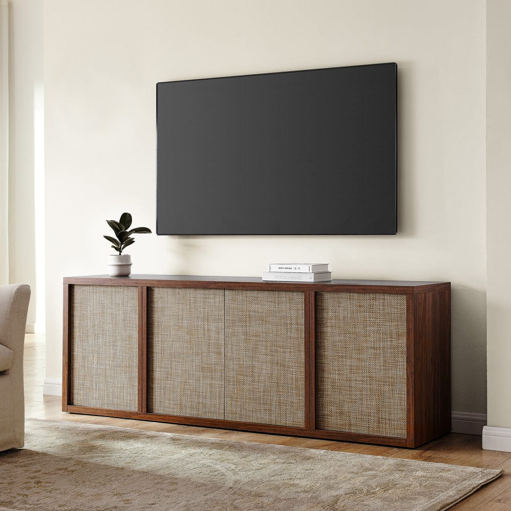 Hudson & Canal - Kai Rectangular TV Stand for TV's up to 75" in Satin Walnut - TV2408 view 10