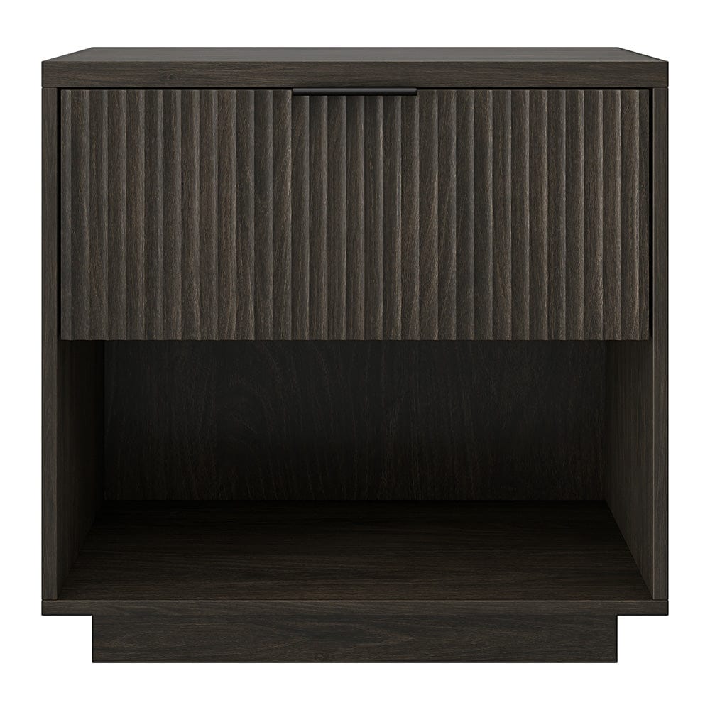 Hudson & Canal - Karten 24" Wide Rectangular Nightstand in Alder Brown - NS2429 view 2