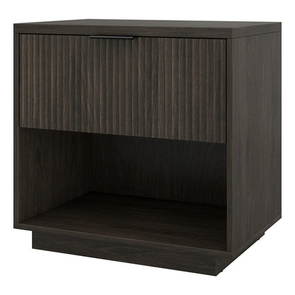 Hudson & Canal - Karten 24" Wide Rectangular Nightstand in Alder Brown - NS2429 view 3