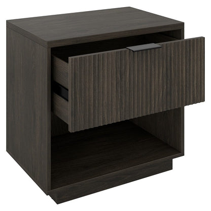 Hudson & Canal - Karten 24" Wide Rectangular Nightstand in Alder Brown - NS2429 view 4