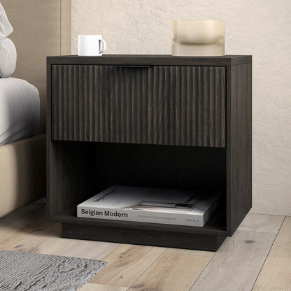 Hudson & Canal - Karten 24" Wide Rectangular Nightstand in Alder Brown - NS2429 view 9