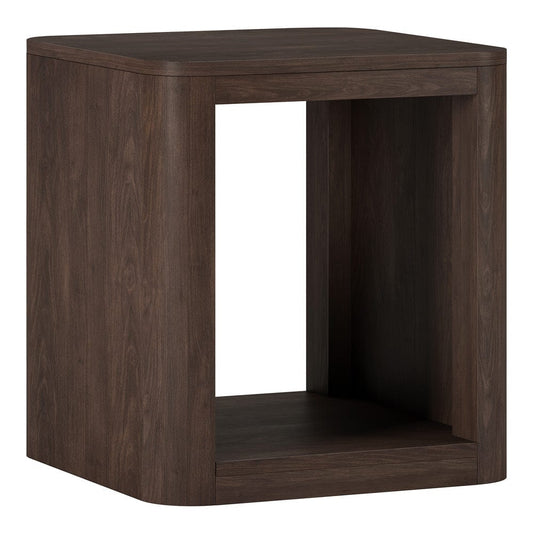 Hudson & Canal - Kellan 20" Wide Square Side Table in Alder Brown - ST2184 view 1