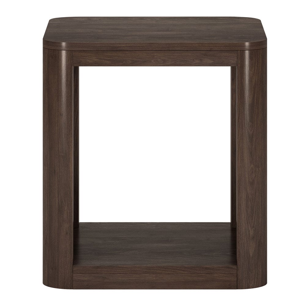 Hudson & Canal - Kellan 20" Wide Square Side Table in Alder Brown - ST2184 view 2