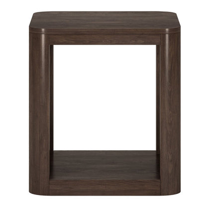 Hudson & Canal - Kellan 20" Wide Square Side Table in Alder Brown - ST2184 view 2