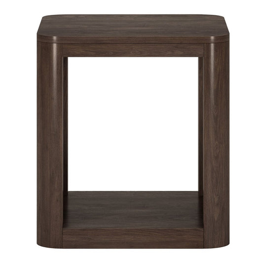 Hudson & Canal - Kellan 20" Wide Square Side Table in Alder Brown - ST2184 view 2