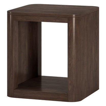 Hudson & Canal - Kellan 20" Wide Square Side Table in Alder Brown - ST2184 view 3