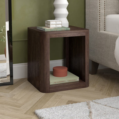 Hudson & Canal - Kellan 20" Wide Square Side Table in Alder Brown - ST2184 view 8