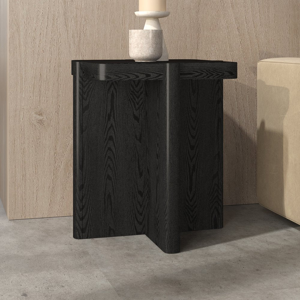 Hudson & Canal - Laguna 20in Wide Square Side Table in Black Grain - ST2465 view 5