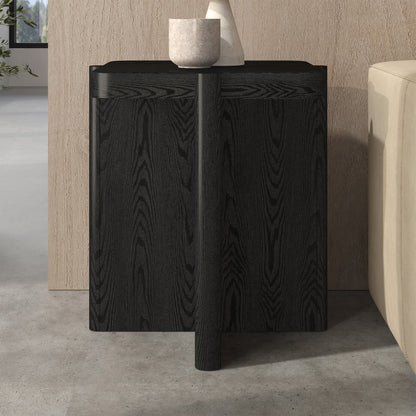 Hudson & Canal - Laguna 20in Wide Square Side Table in Black Grain - ST2465 view 6